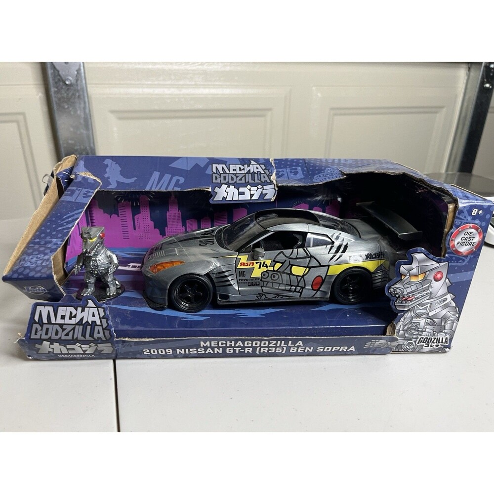 Jada 2009 Nissan GT-R R35 Ben Sopra Mechagodzilla 1/24 Scale Diecast